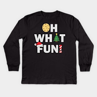 Oh What Fun Christmas Gift Kids Long Sleeve T-Shirt